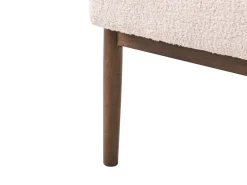 Divano 2 posti ESRUM Bouclé Marrone scuro/Beige