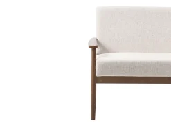 Divano 3 posti ESRUM Tessuto Marrone scuro/Beige