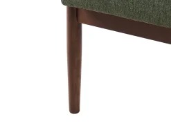 Divano 2 posti ESRUM Tessuto Marrone scuro/Verde