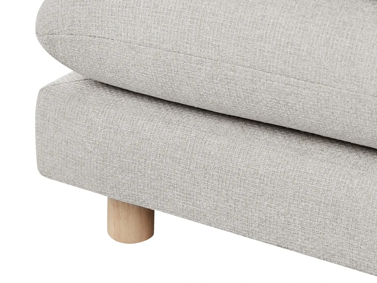 Divano 2 posti HEDEN Tessuto Beige con cuscino