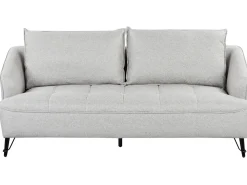 Divano 3 posti HOBRO Tessuto Grigio chiaro
