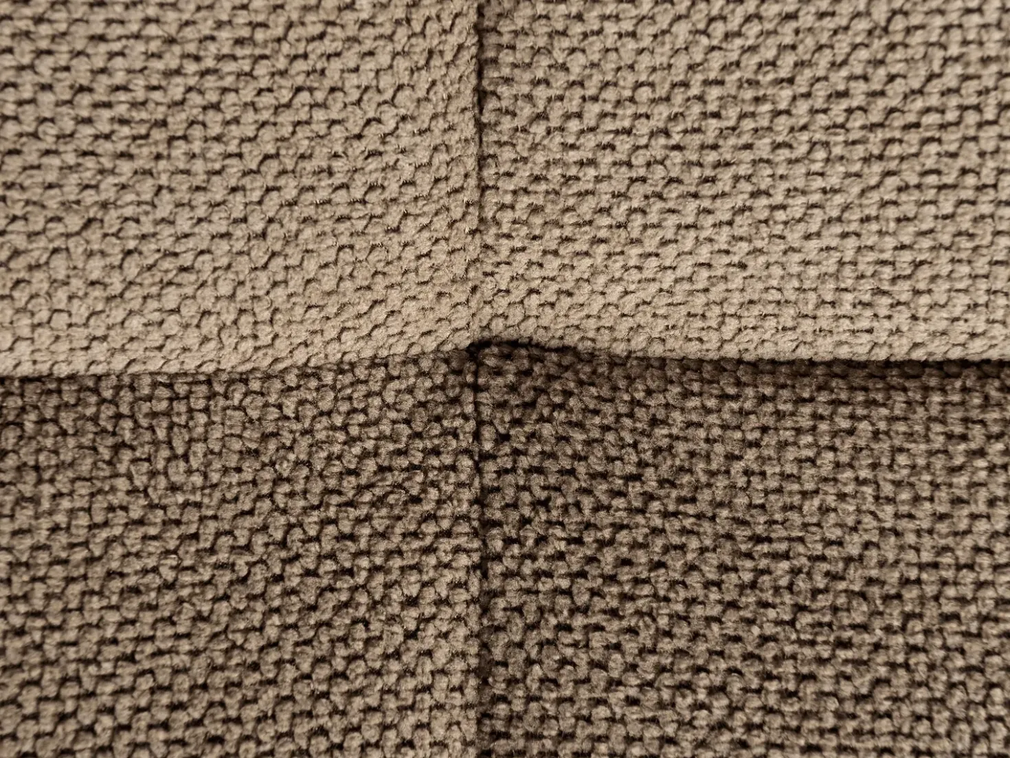 Divano 2 posti HOBRO Tessuto Marrone chiaro