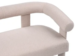 Divano 2 posti ILBRO Bouclé Beige chiaro