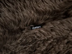 Divano 2 posti ILBRO Finta pelliccia Marrone scuro