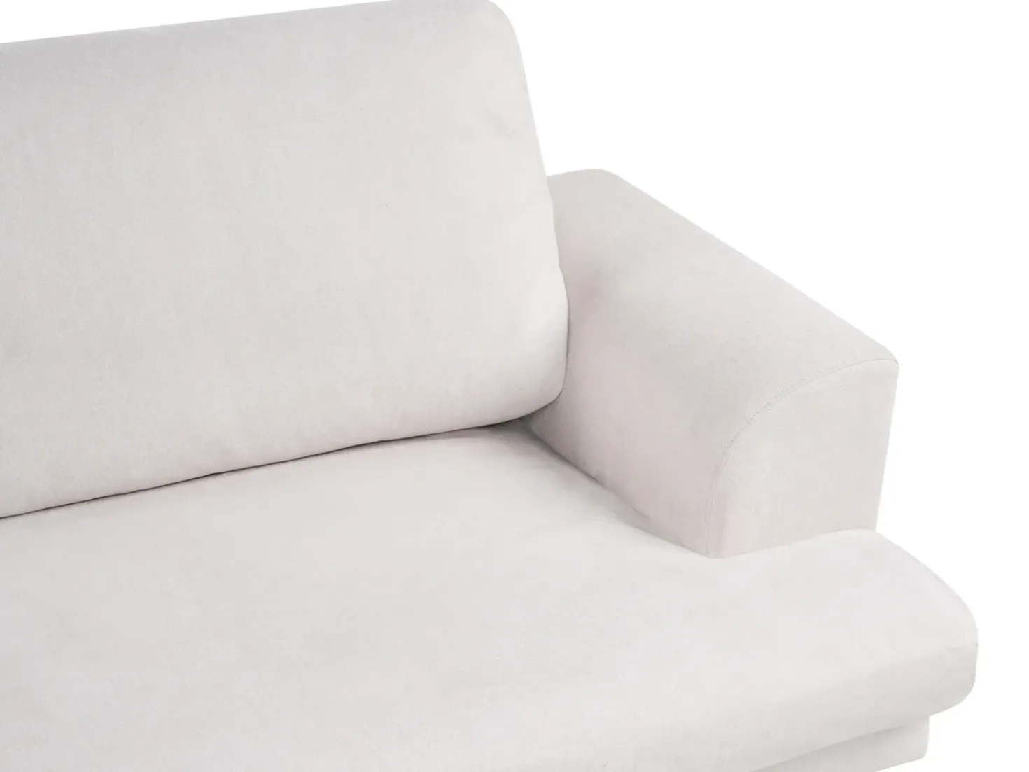 Divano 3 posti KILDAL Tessuto Beige chiaro