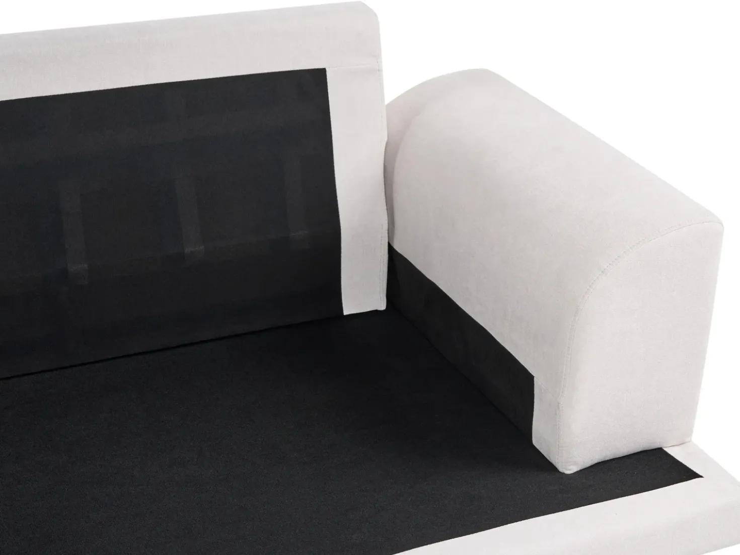 Divano 3 posti KILDAL Tessuto Beige chiaro