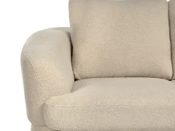 Divano 2 posti KJAER Bouclé Beige chiaro