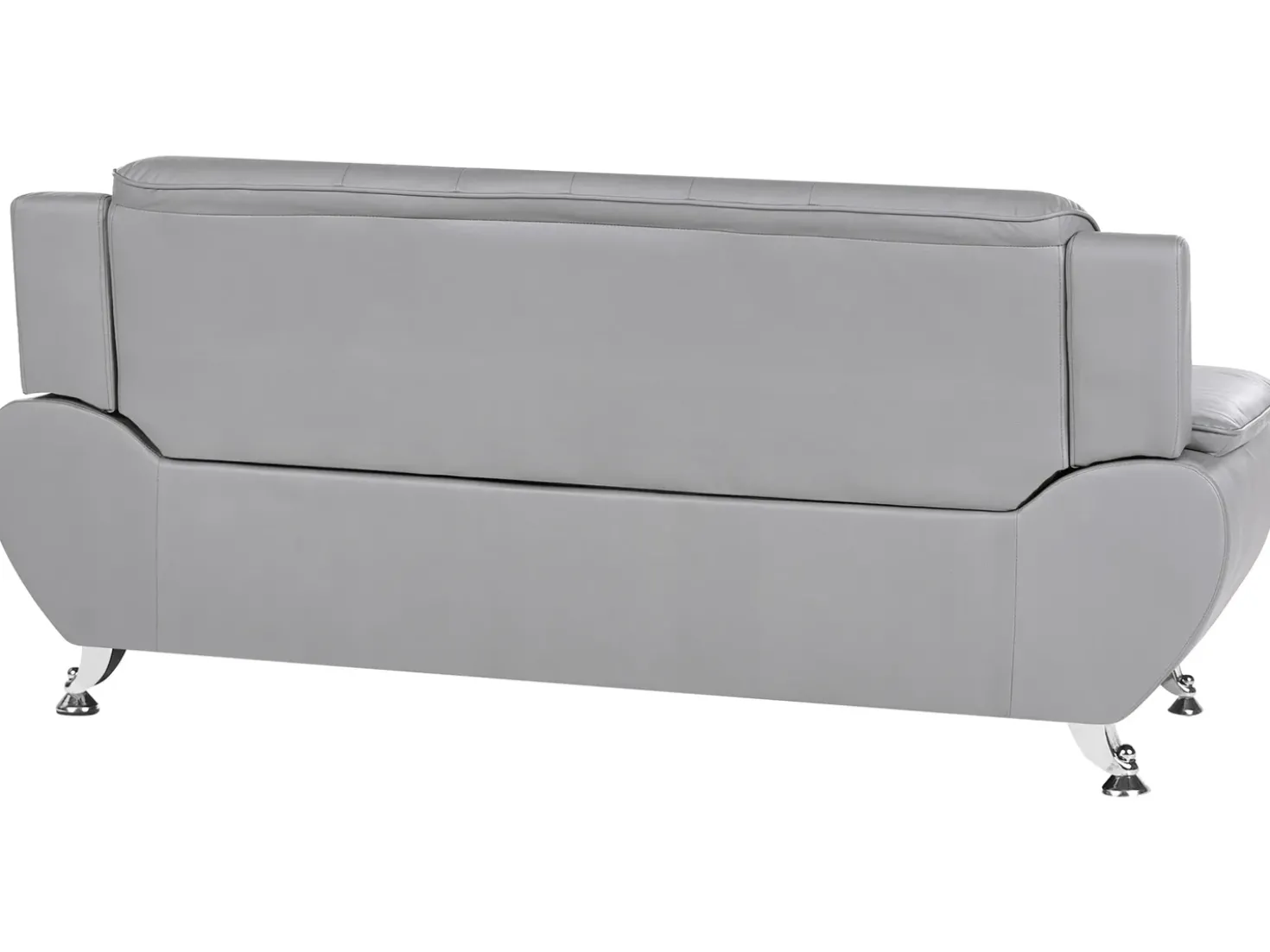 Divano 3 posti LEIRA Pelle sintetica Grigio