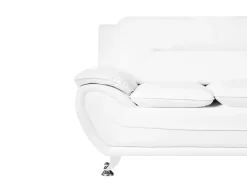 Divano 3 posti LEIRA Pelle sintetica Bianco