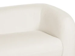 Divano 3 posti LEIREN Bouclé Bianco