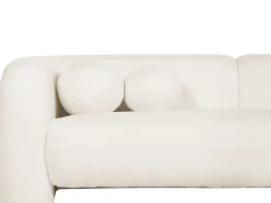 Divano 3 posti LEIREN Bouclé Bianco