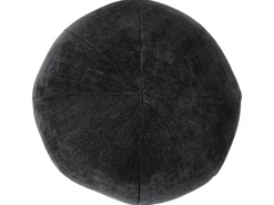 Divano 3 posti LEIREN Ciniglia Nero