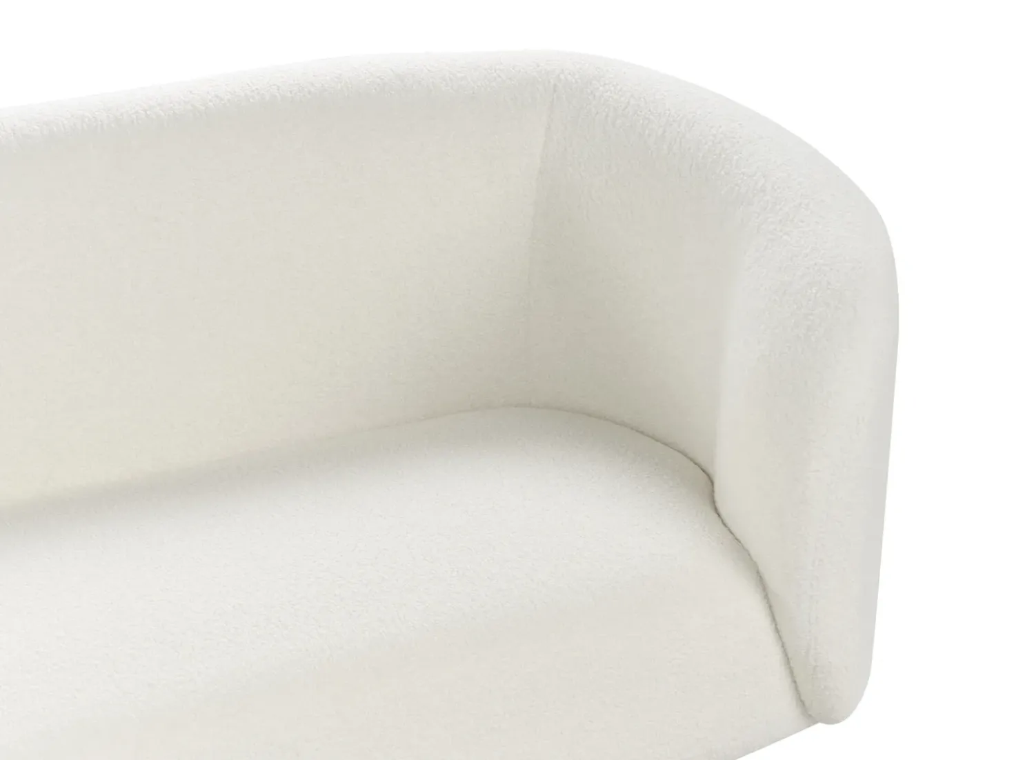 Divano 2 posti LOEN Bouclé Bianco