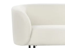 Divano 2 posti LOEN Bouclé Bianco