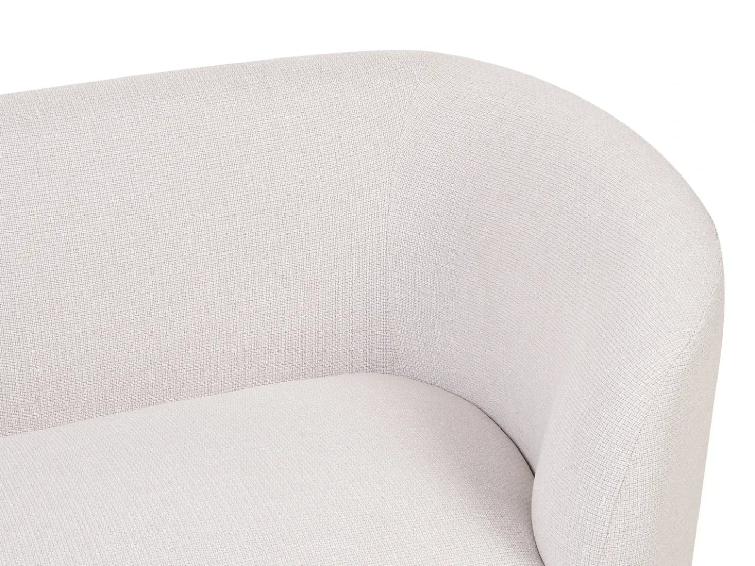 Divano 2 posti LOEN Tessuto Beige chiaro