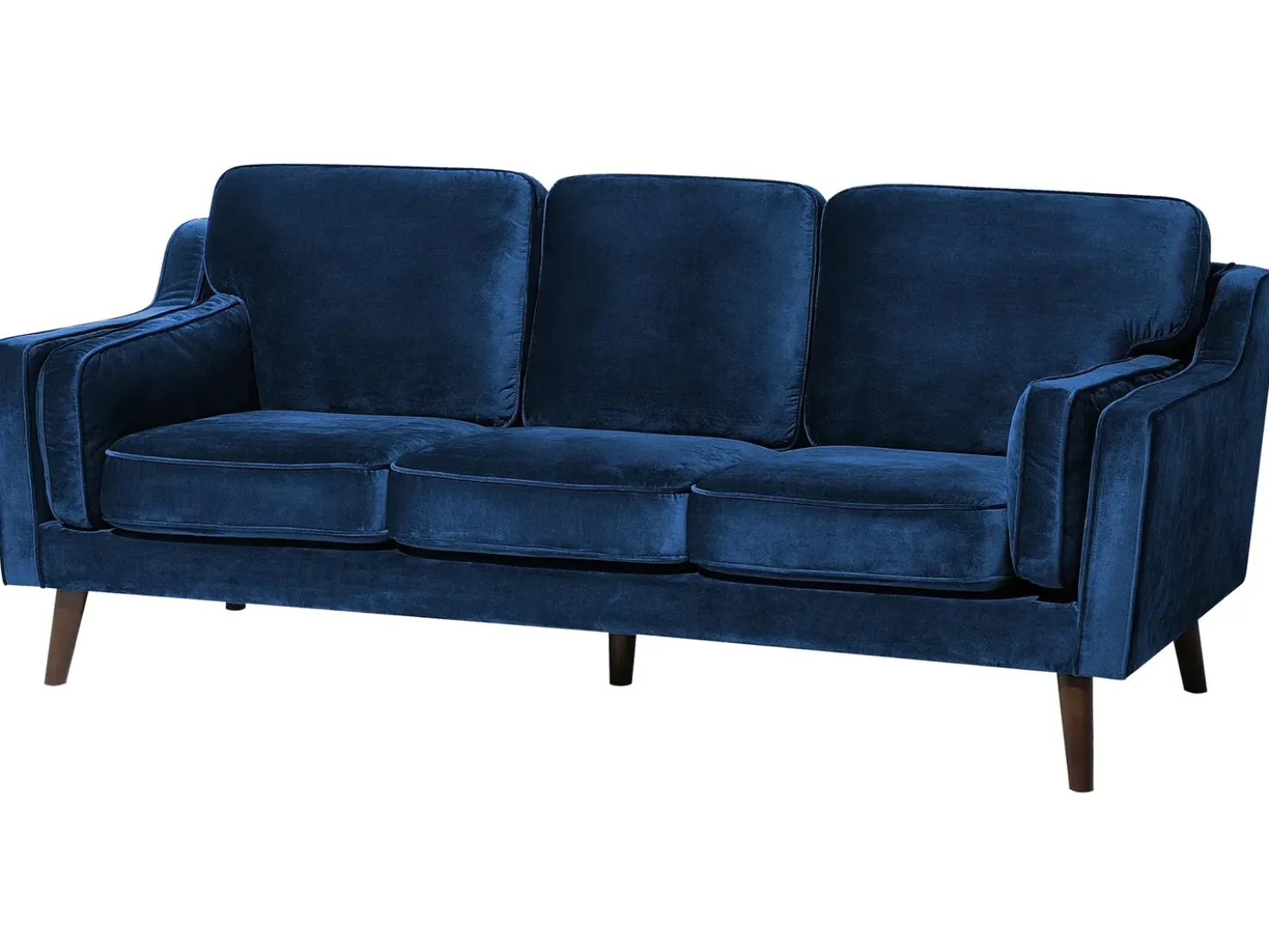 Divano 3 posti LOKKA Velluto Blu marino