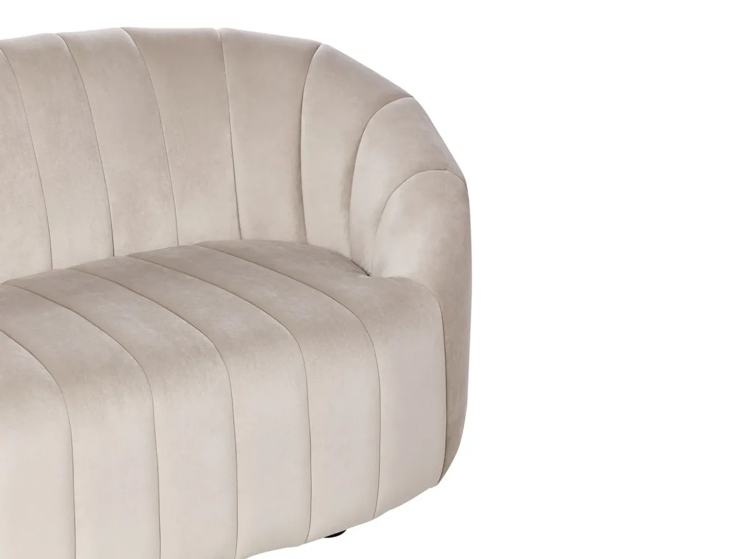 Divano 2 posti MALUNG Velluto Beige