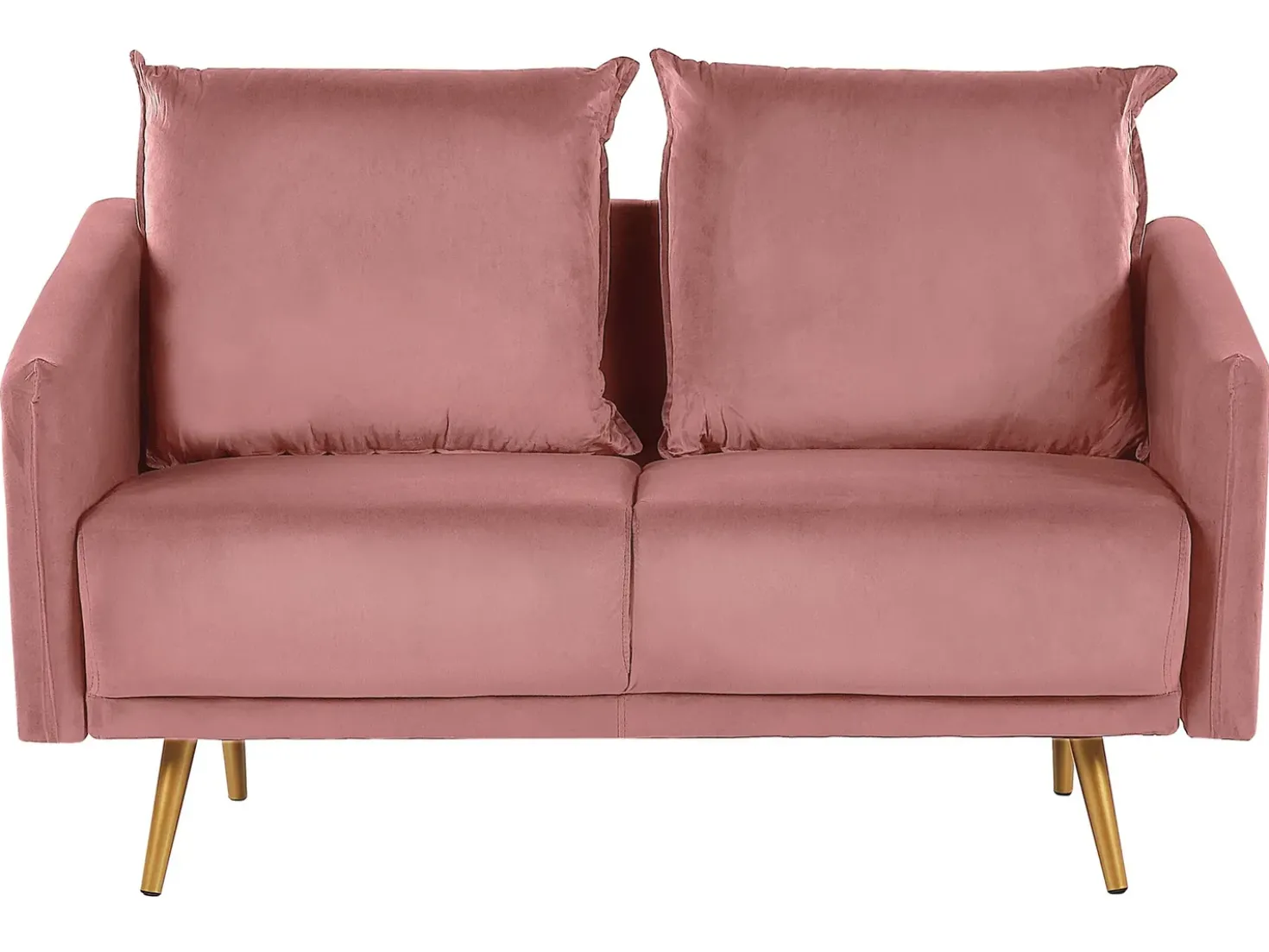 Divano 2 posti MAURA Velluto Rosa