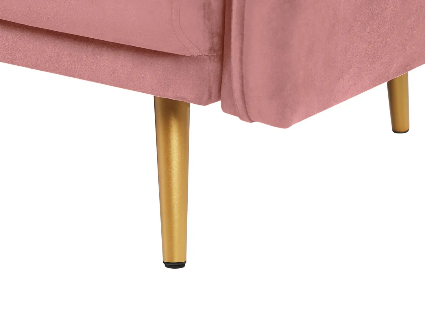 Divano 2 posti MAURA Velluto Rosa