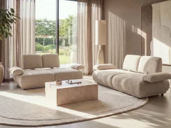 Divano 3 posti NACKA Bouclé Beige