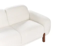 Divano 2 posti ODNES Bouclé Bianco