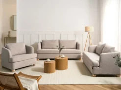 Divano 3 posti RATTVIK Bouclé Beige