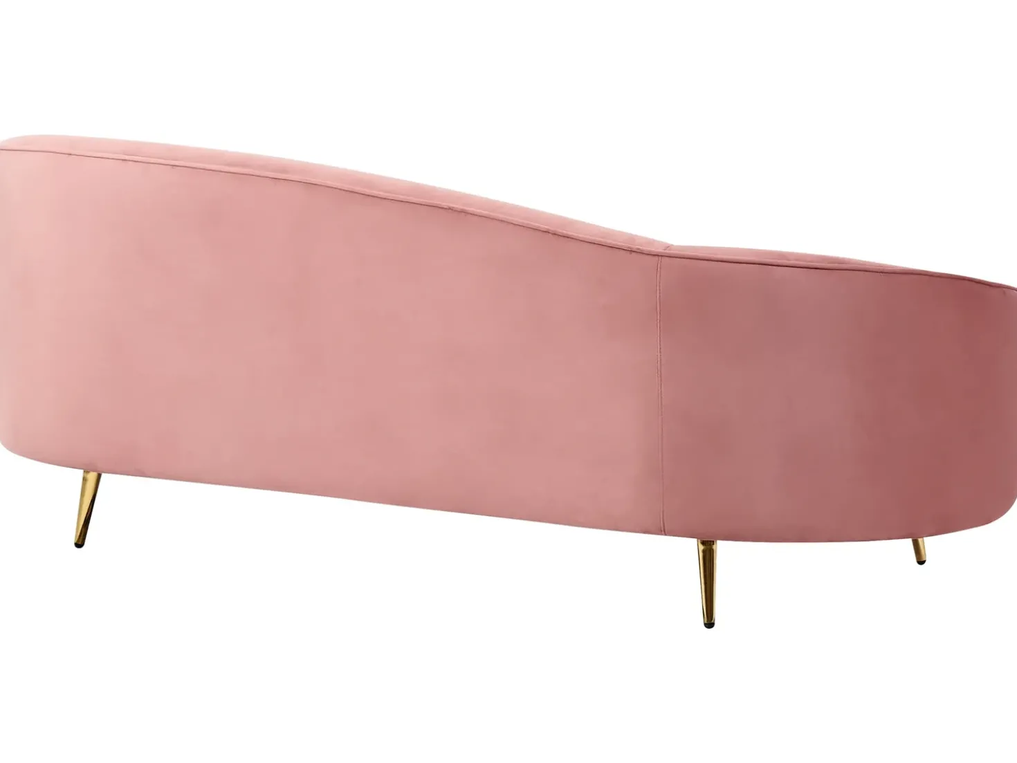 Divano 2 posti SAVAR Velluto Rosa