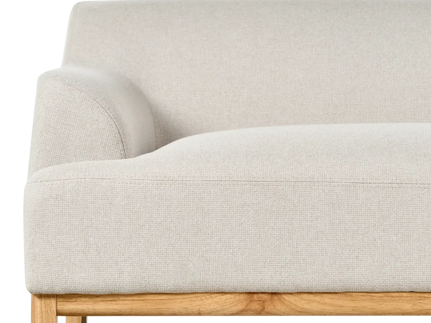 Divano 3 posti SOSJO Tessuto Beige chiaro