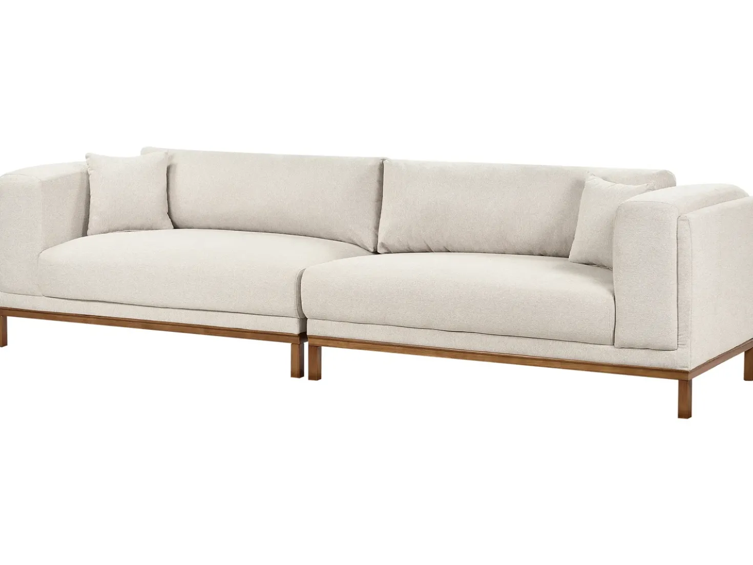 Divano 4 posti VENG Tessuto Beige chiaro
