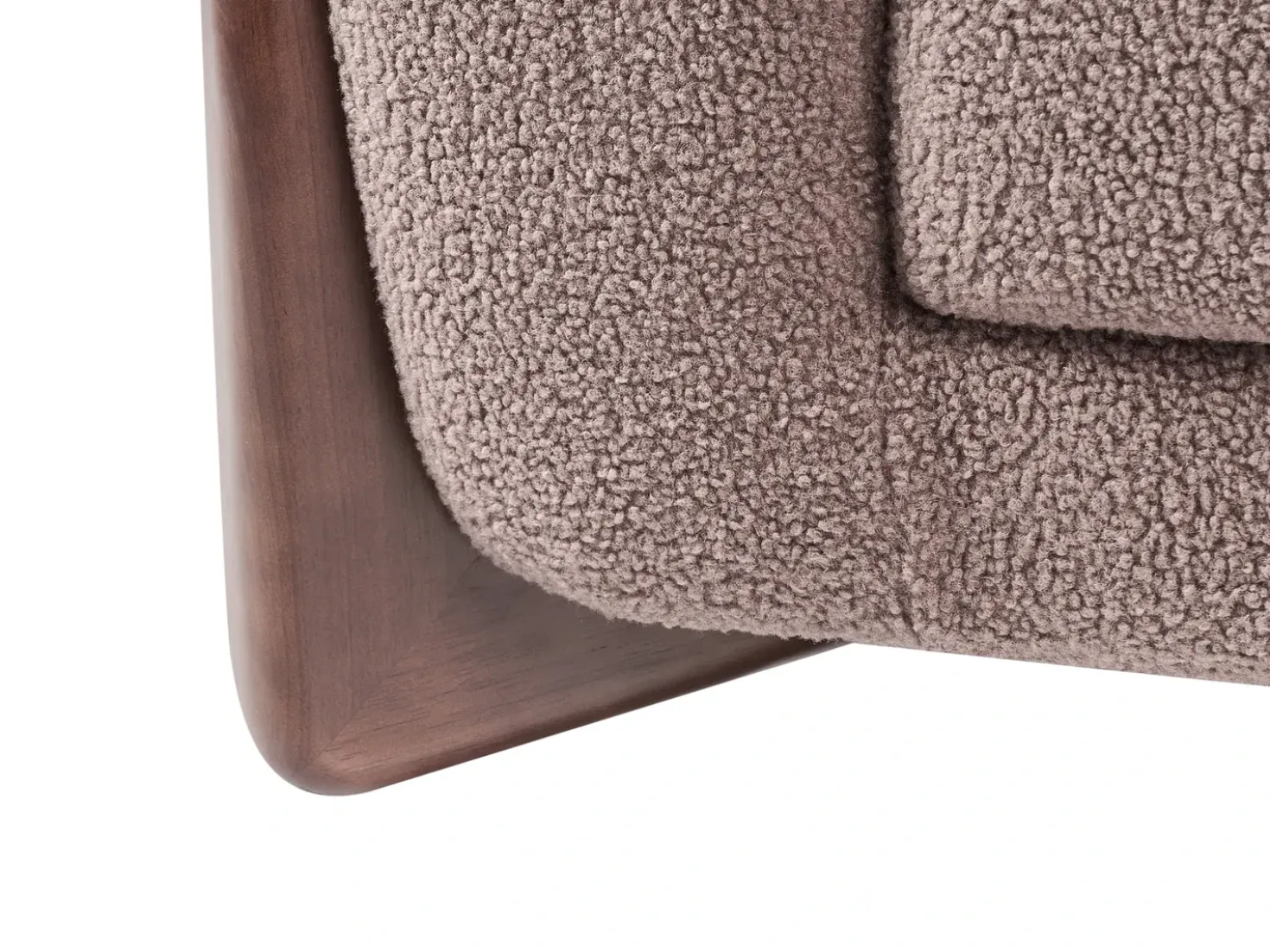 Divano 3 posti VINLIDEN Bouclé Marrone