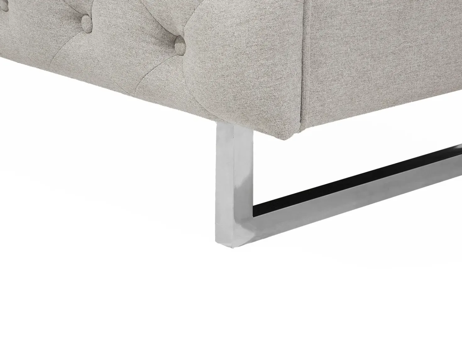 Divano 3 posti VISSLAND Tessuto Beige chiaro