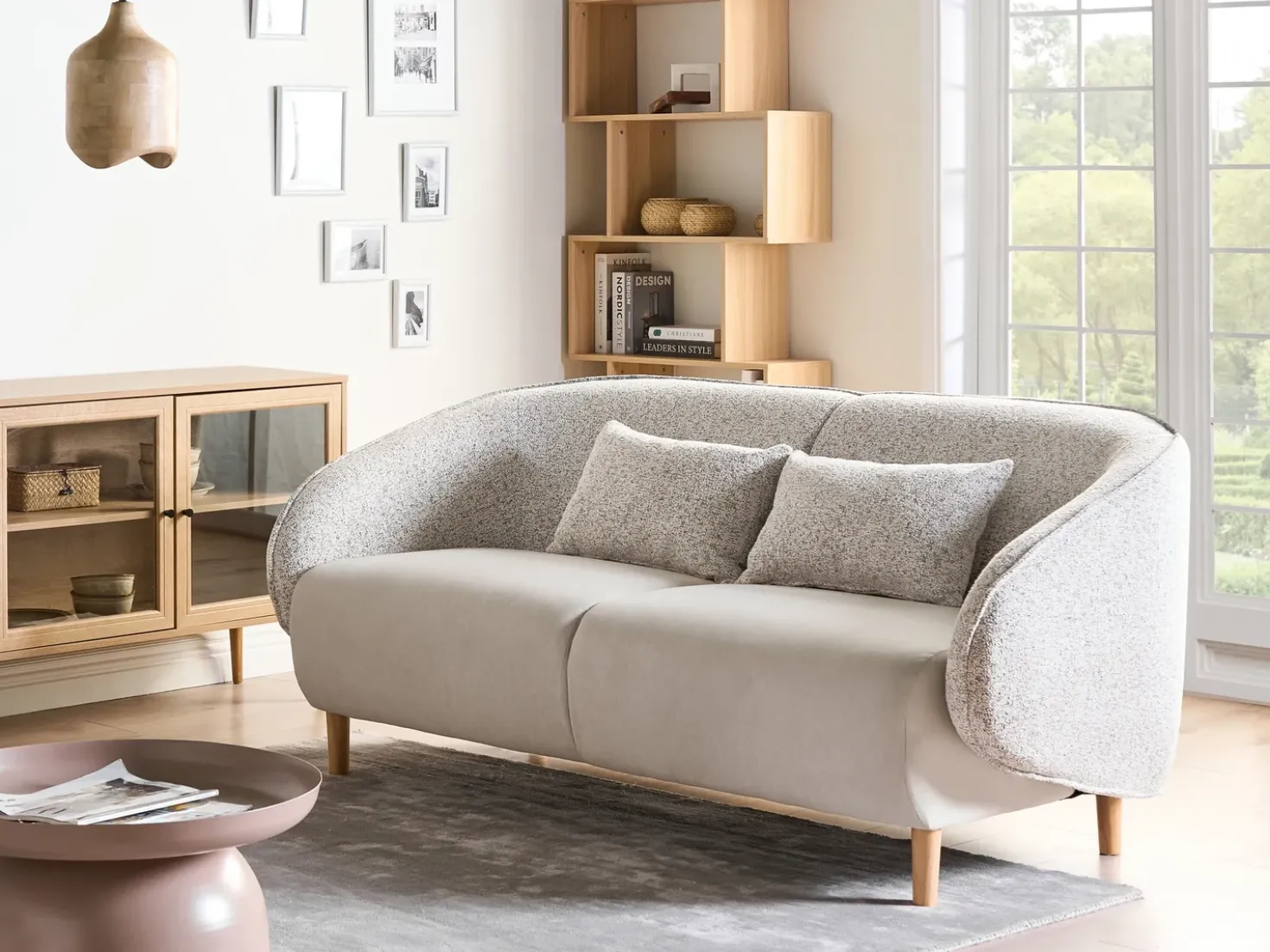 Divano UMEA Tessuto Beige chiaro