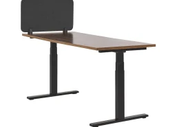 Best Beliani Divisorio da scrivania WALLY 80 x 40 cm scuro Grigio