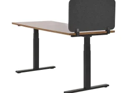 Best Beliani Divisorio da scrivania WALLY 80 x 40 cm scuro Grigio