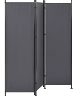 Sale Beliani Divisorio per ambienti a 3 pannelli NARNI 160 cm 170 cm Grigio