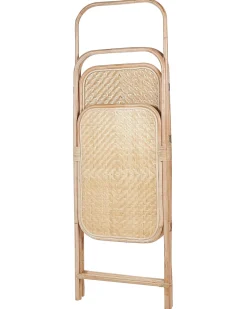Hot Beliani Divisorio per ambienti a 3 pannelli CARPI Naturale 166 cm 180 cm Beige Naturale