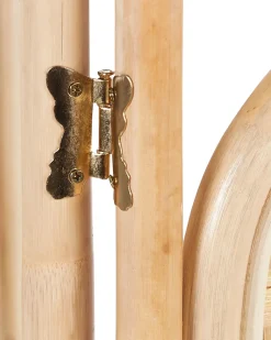 Hot Beliani Divisorio per ambienti a 3 pannelli CARPI Naturale 166 cm 180 cm Beige Naturale