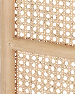 Beliani Divisorio per ambienti a 3 pannelli POTENZA Naturale 105 cm 180 cm Beige Naturale