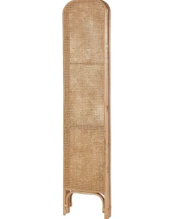 Beliani Divisorio per ambienti a 3 pannelli POTENZA Naturale 105 cm 180 cm Beige Naturale