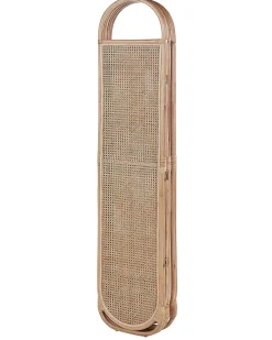 Outlet Beliani Divisorio per ambienti a 3 pannelli CORTONA Marrone chiaro 118 cm 180 cm Naturale Marrone