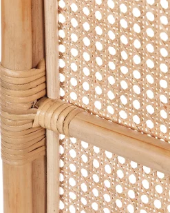 Outlet Beliani Divisorio per ambienti a 3 pannelli CORTONA Marrone chiaro 118 cm 180 cm Naturale Marrone