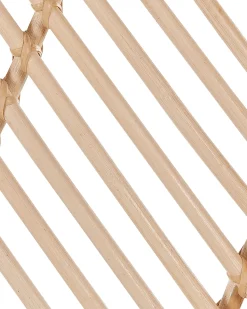 Hot Beliani Divisorio per ambienti a 3 pannelli COSENZA Marrone chiaro 106 cm 180 cm Beige Naturale