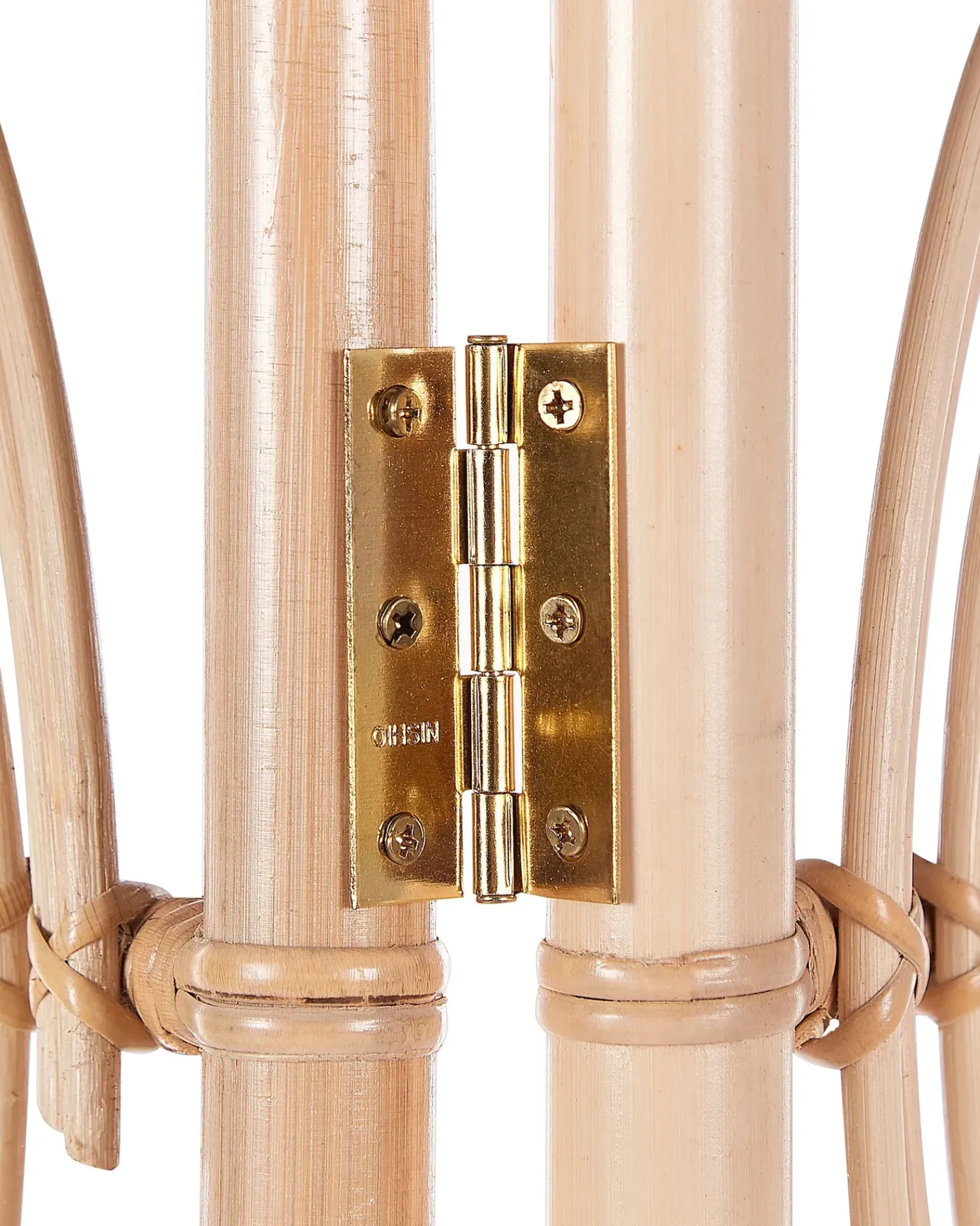 Clearance Beliani Divisorio per ambienti a 3 pannelli ALTAMURA Marrone chiaro 117 cm 180 cm Beige Naturale