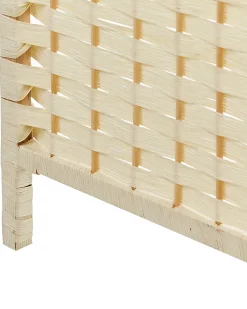 Clearance Beliani Divisorio per ambienti a 4 pannelli LAPPAGO chiaro 163 cm 170 cm Beige
