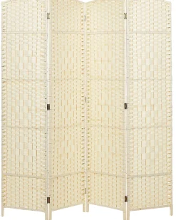 Clearance Beliani Divisorio per ambienti a 4 pannelli LAPPAGO chiaro 163 cm 170 cm Beige