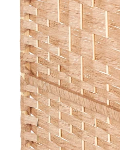 Hot Beliani Divisorio per ambienti a 4 pannelli LAPPAGO 163 cm 170 cm Naturale