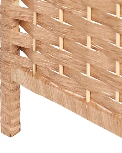 Hot Beliani Divisorio per ambienti a 4 pannelli LAPPAGO 163 cm 170 cm Naturale