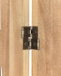 Clearance Beliani Divisorio per ambienti a 3 pannelli VERNAGO chiaro 122 cm 170 cm Marrone