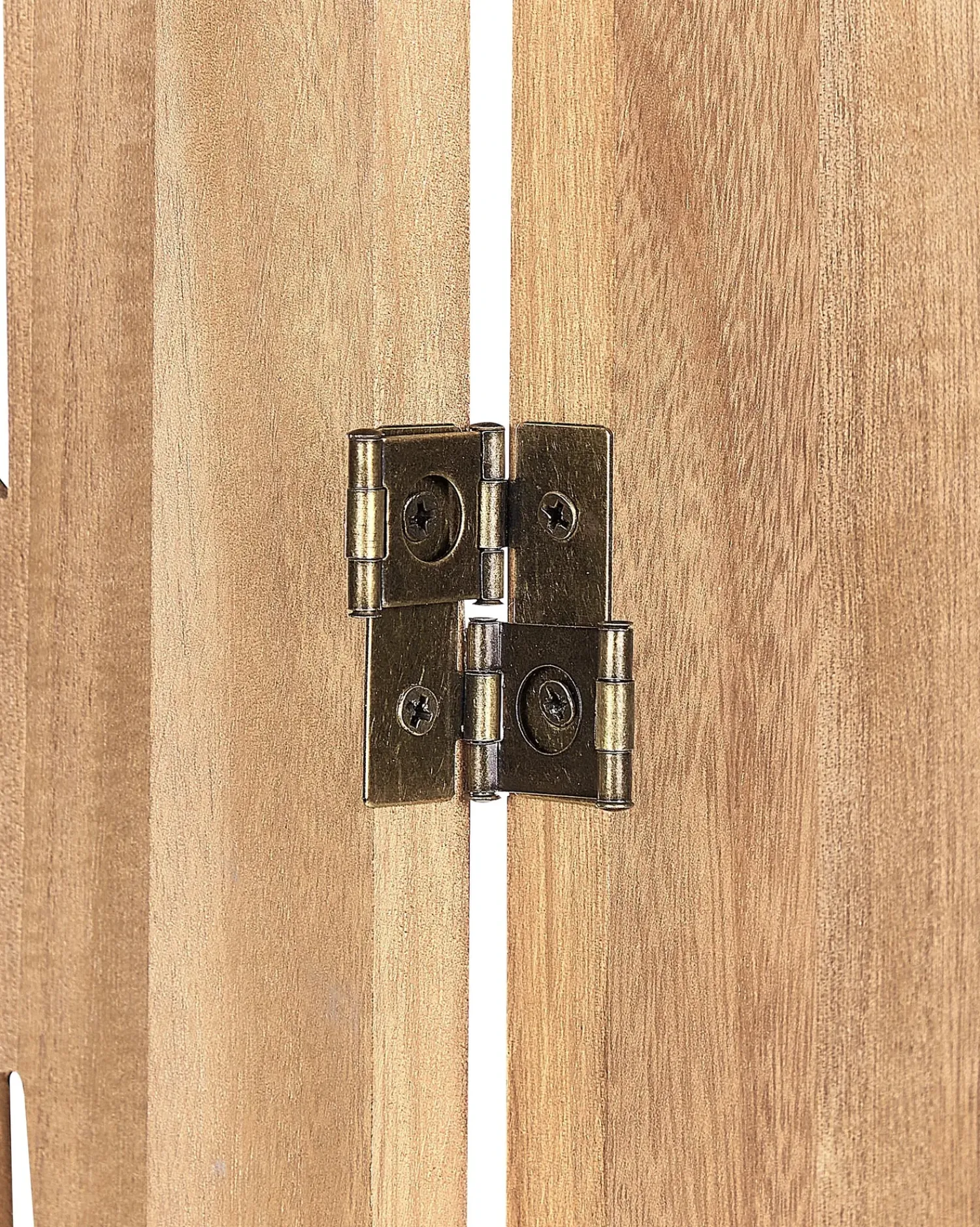 Clearance Beliani Divisorio per ambienti a 3 pannelli VERNAGO chiaro 122 cm 170 cm Marrone