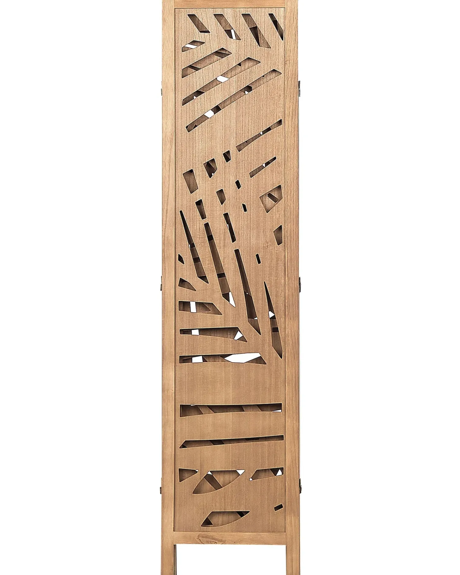 Clearance Beliani Divisorio per ambienti a 3 pannelli VERNAGO chiaro 122 cm 170 cm Marrone